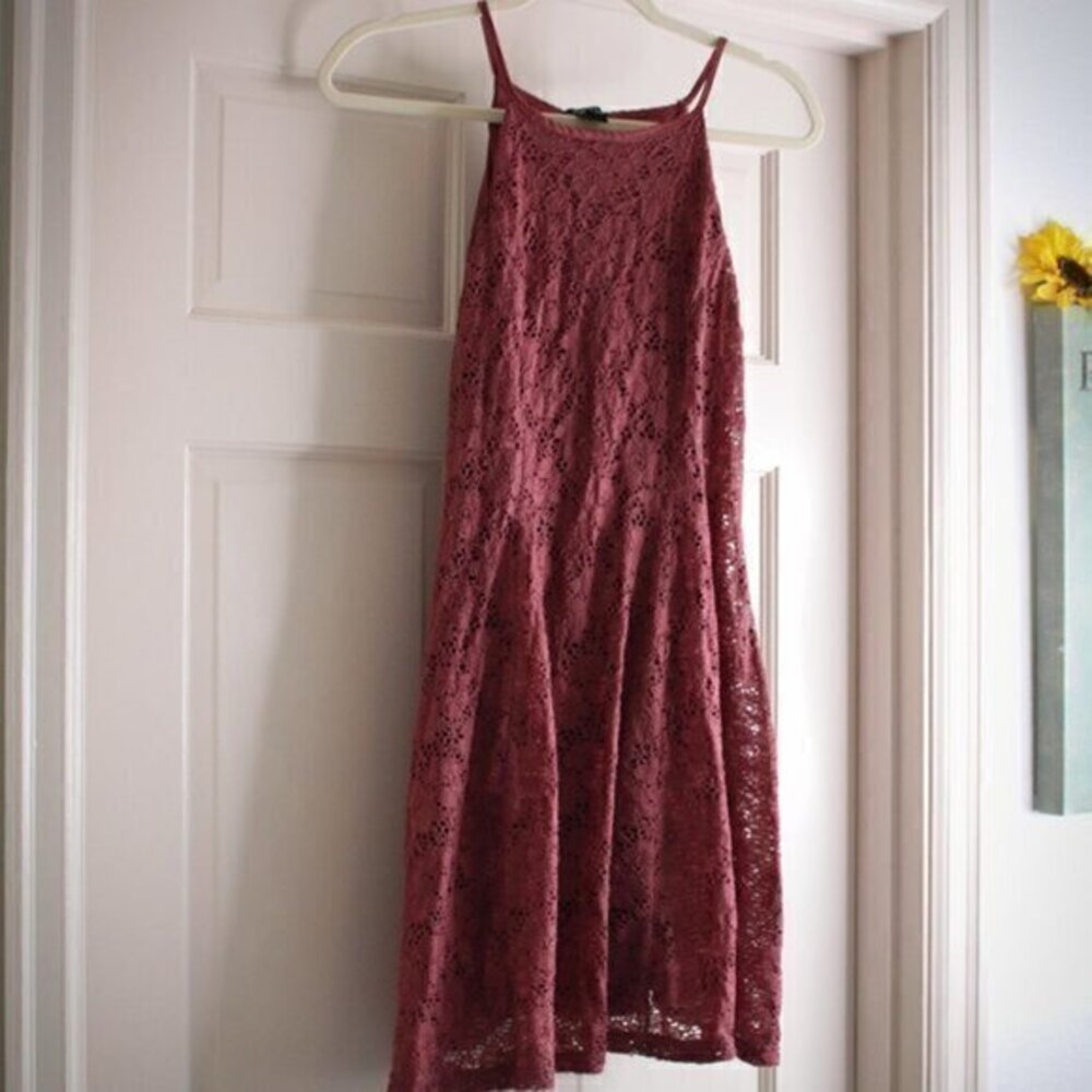 Rue 21 dress Small Sundress burgundy